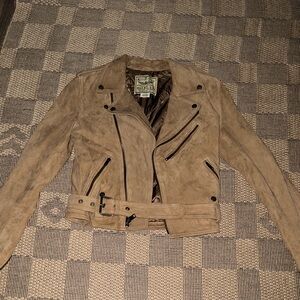 Ralph Lauren Suede Motor Cycle Women's Jacket